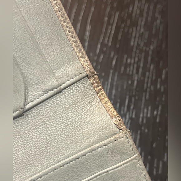 MONTBLANC VINTAGE leather ice white flap card holder RARE - Picture 9 of 12